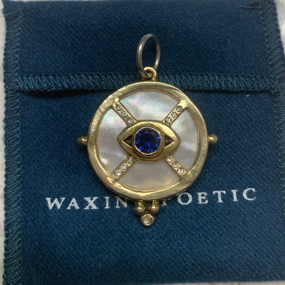 Waxing Poetic Eye of the World Pendant-Sapphire*